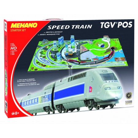 Железная дорога Mehano TGV POS  с ландшафтом